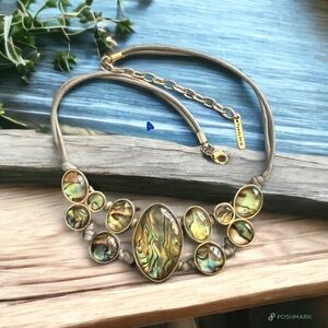 💖 Mythologie Iridescent Faceted Resin Necklace 💖